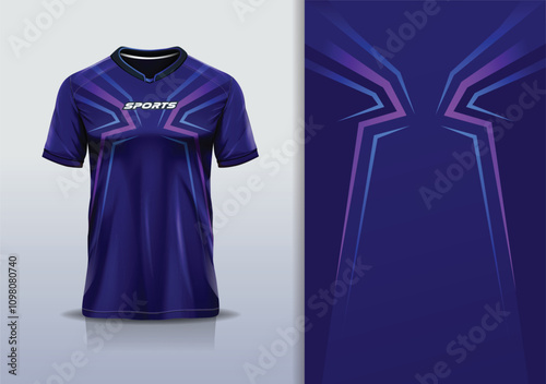 Sport jersey design template mockup sharp line for racing, running, esports, pink blue color	