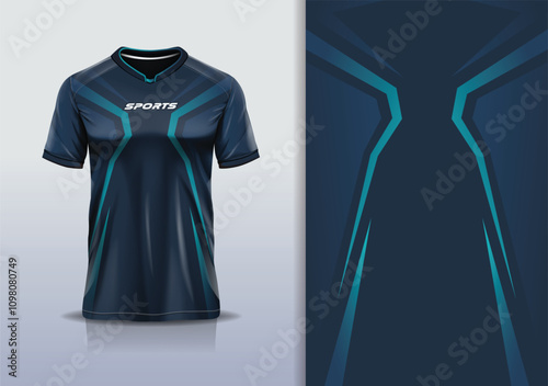 Sport jersey design template mockup sharp line for racing, running, esports, pink blue color		
