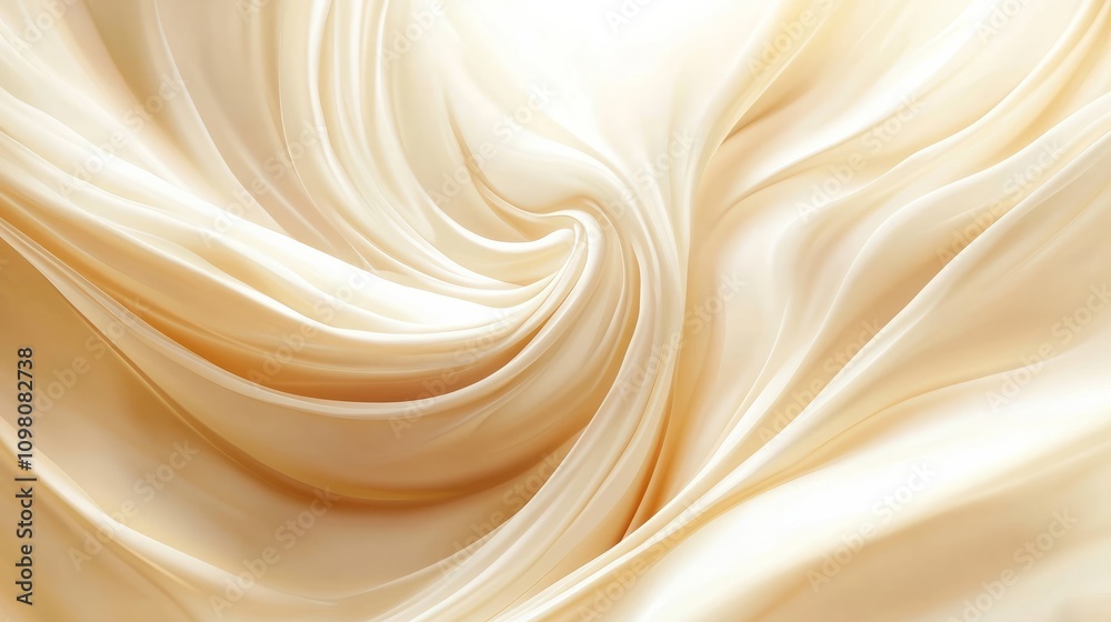 Fototapeta premium 3d rendered wavy silk background