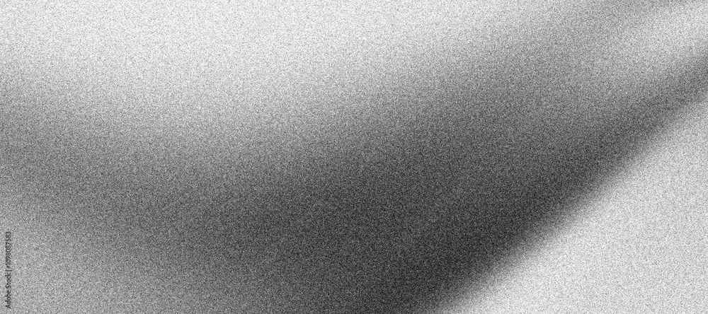 Obraz premium Grainy grayscale background, black and white noise texture monochrome abstract banner, header poster backdrop design