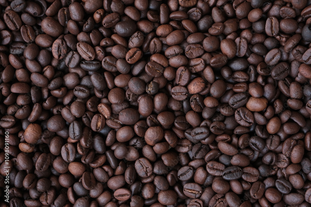 Fototapeta premium Roasted coffee beans for background