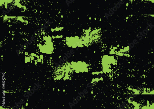 Abstract vector splatter green color background design. vector paint color design. illustration vector design.