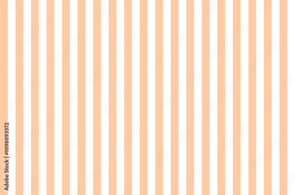 Obraz premium Deep Peach color and white color background with lines. traditional vertical striped background texture..