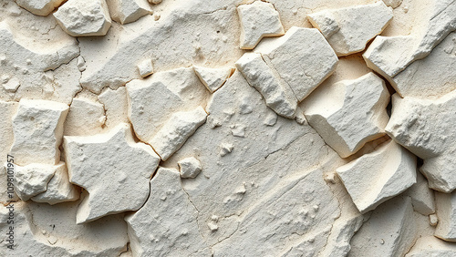 Rough texture of zeolite mineral in its natural state, rough, zeolite, crystal photo