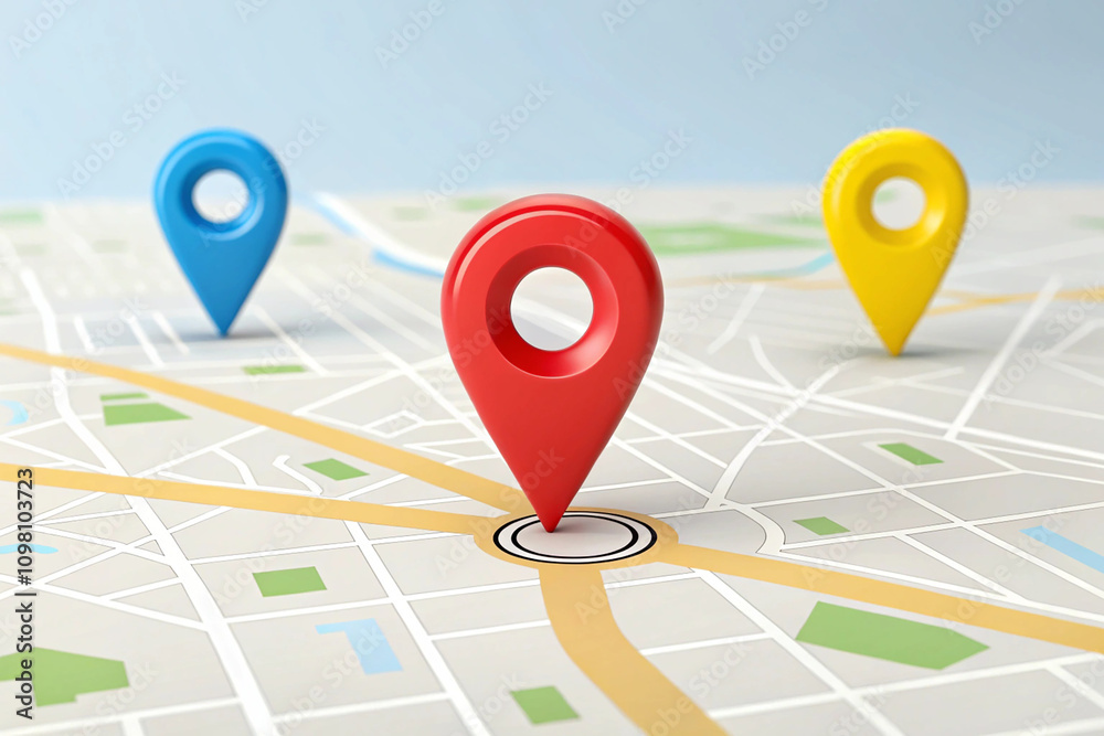 Realistic Location map pin gps pointer markers vector illustration for destination. 3D Style. Realistic Location map pin gps pointer markers vector illustration for destination. 3D Style.