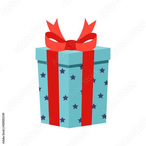 Gift box icon. Gifts and presents for holiday celebration and special sales offer. birthday celebration, special give away pack birthday or anniversary box with wrapping paper and ribbon bow.