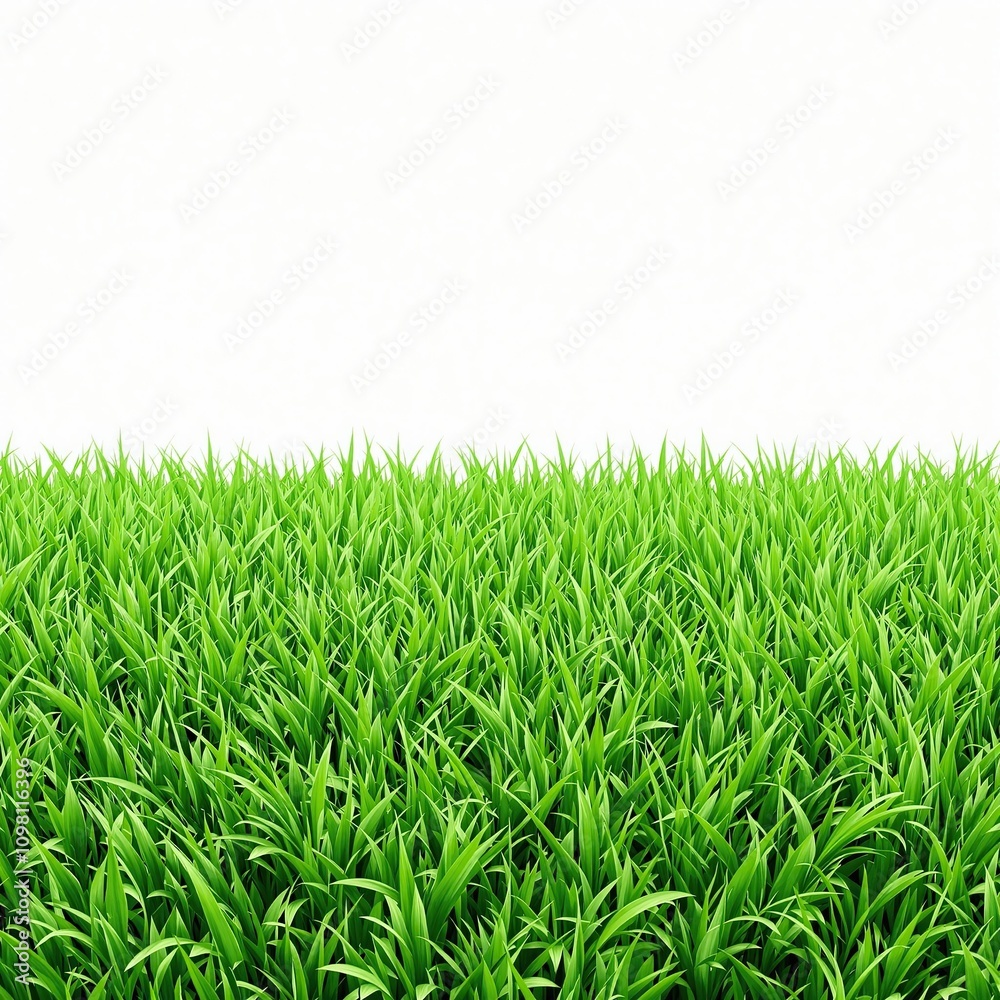 Obraz premium Close-up of artificial grass blades with a subtle sheen on the surface, natural look, shine, vegetation, blades