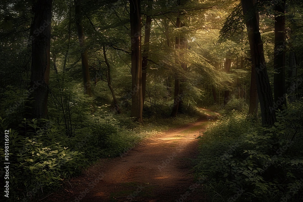 Obraz premium path in the forest