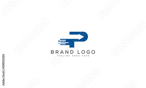 Free Download letter P logo design vector template design for brand. - GFXLoad