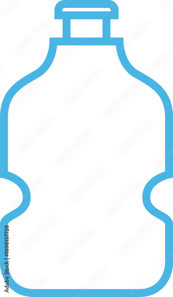 Obraz premium Beverage Bottle Line Icon