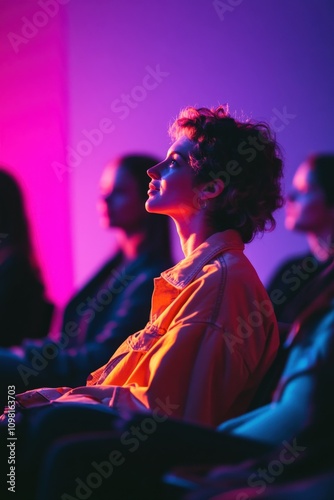 Audience Involved in a Live Storytelling Event by the Narrator

