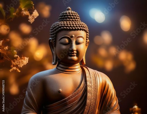 Obraz na płótnie Eine Buddha Statue w salonie