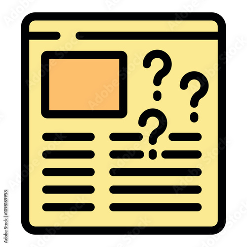 Question marks hovering over an online news article, highlighting the need for fact checking and critical reading in the digital age
