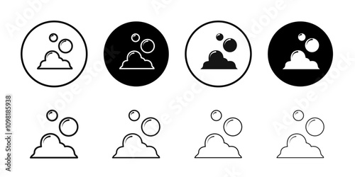 Foam icon Symbol mark in filled style