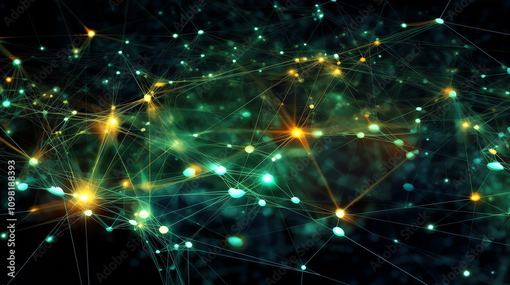 Obraz premium Abstract network connection.