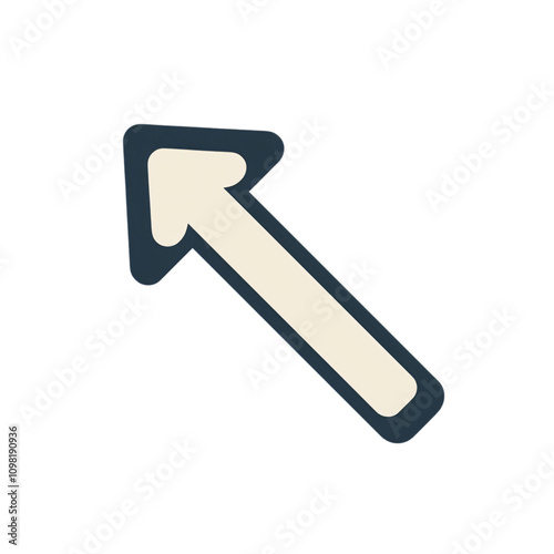 Left upward diagonal arrow icon