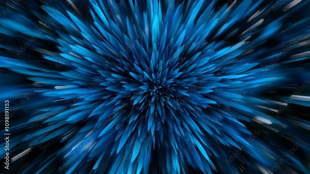 Obraz premium Vibrant blue abstract motion effect background.