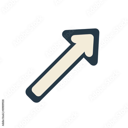 Right upward diagonal arrow icon