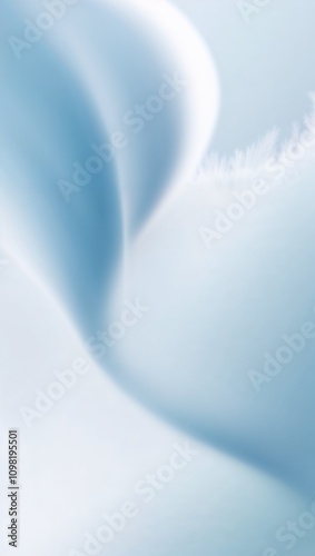 Ethereal Calm: A Smooth Blue Blur for Peaceful Atmosphere