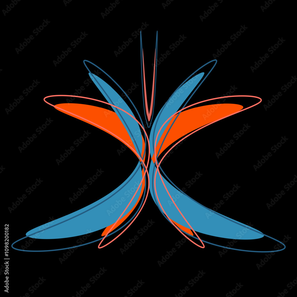 Fototapeta premium butterfly on black