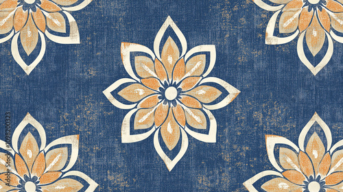 pattern flower seamless floral ornament leaf wallpaper