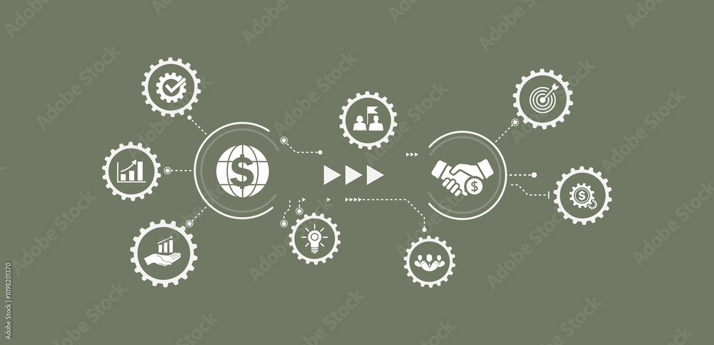Life cycle assessment concept LCA LCA icon for assessing the ...