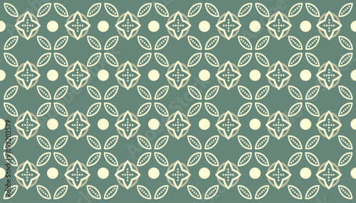 vector illustration of floral and circle pattern with soft colors