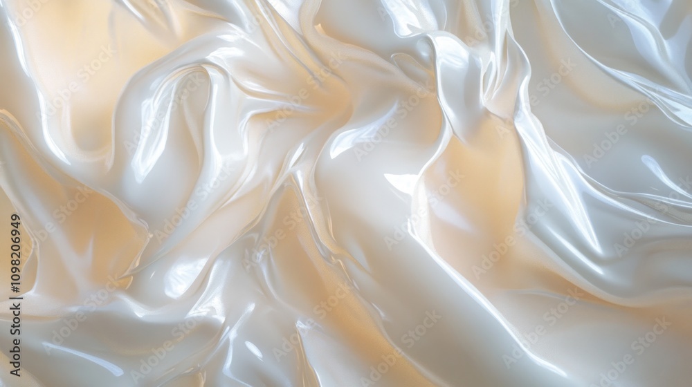 Fototapeta premium Abstract Creamy Swirls: A Textured Dream in Off-White