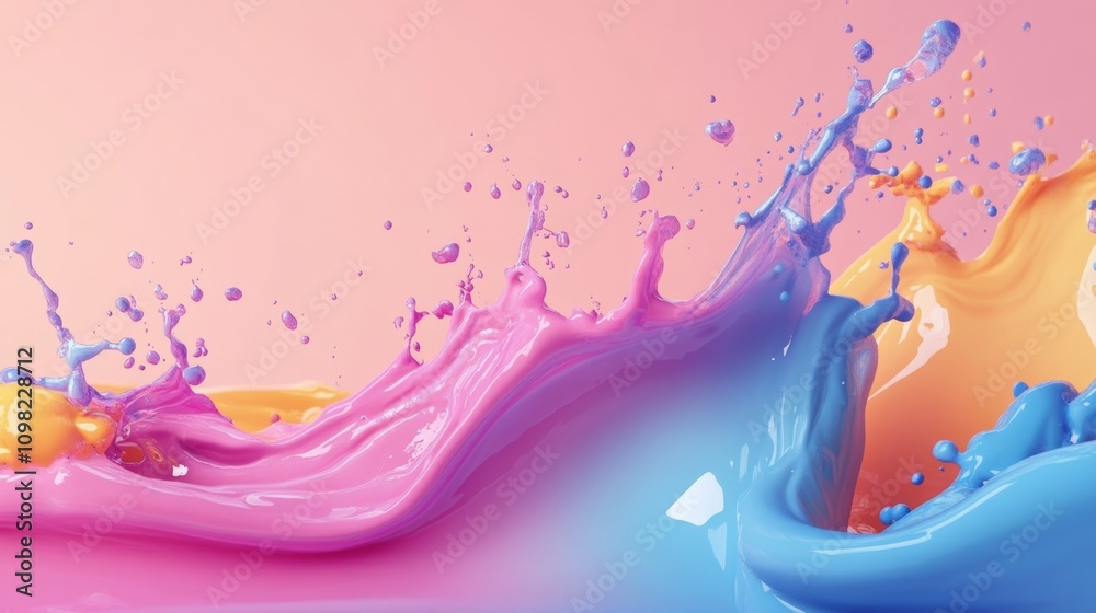 Fototapeta premium splash background concept with copy space