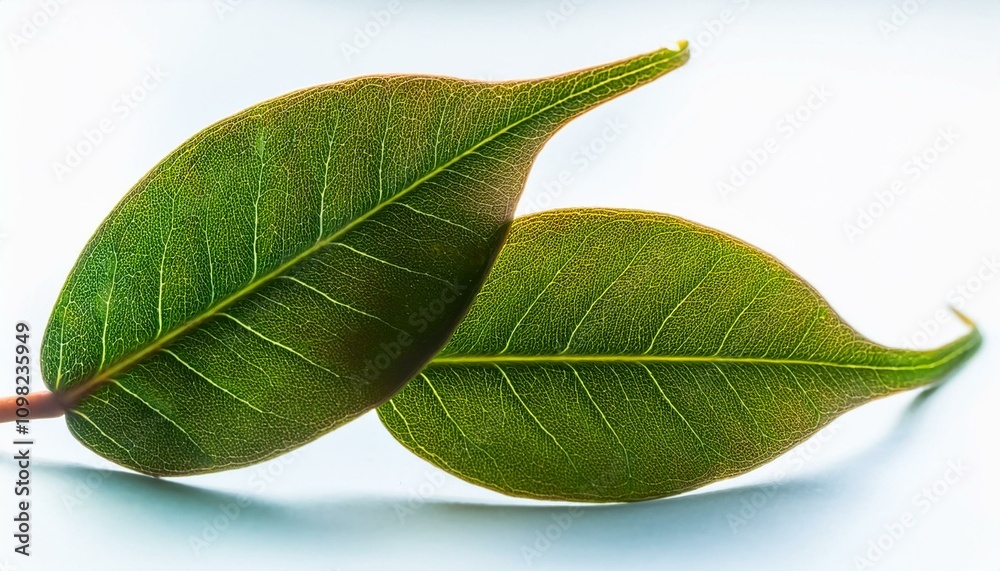 Fototapeta premium 작은 나뭇잎 두장