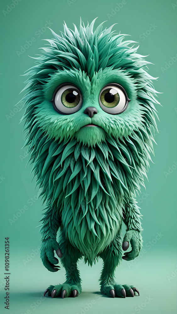Obraz premium A cartoon animal with big eyes