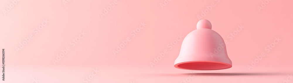 Fototapeta premium Pink Menstrual Cup on Pink Background