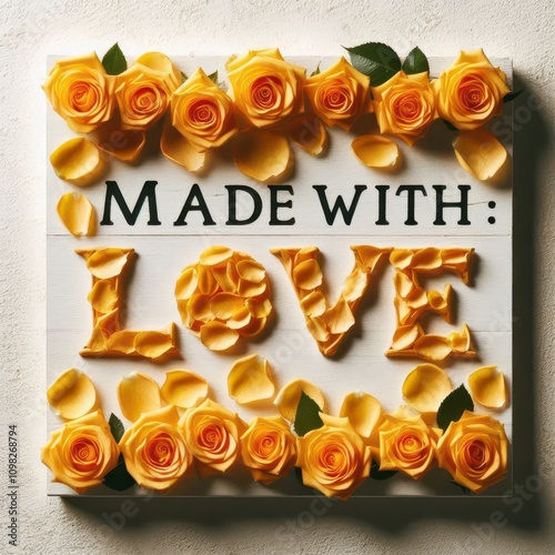 Made with love phrase to express love