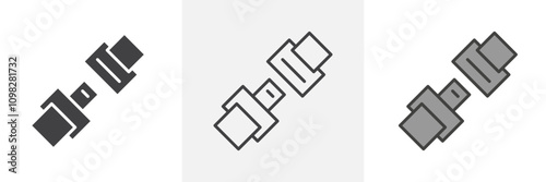 Open seat belt icon collection in black and white and colored style