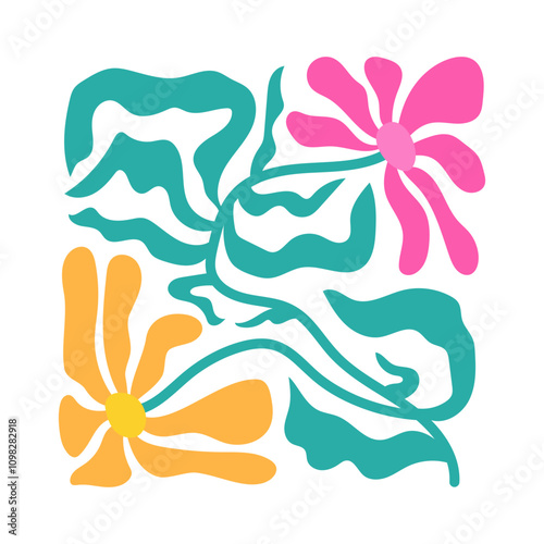 Groovy Abstract Flower