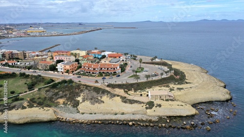 Vue de Porto Torres en Sardaigne en Italie