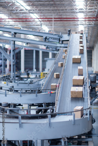 conveyor belt delivery distribution center