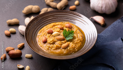 Groundnut garlic chutne photo