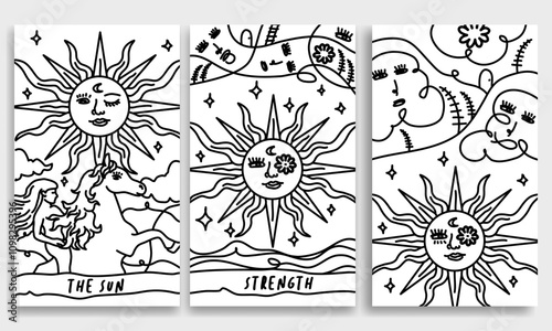 Abstract Background Continue Line Template