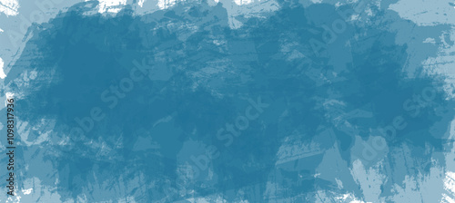 Abstract Blue Brush Stroke Texture Background