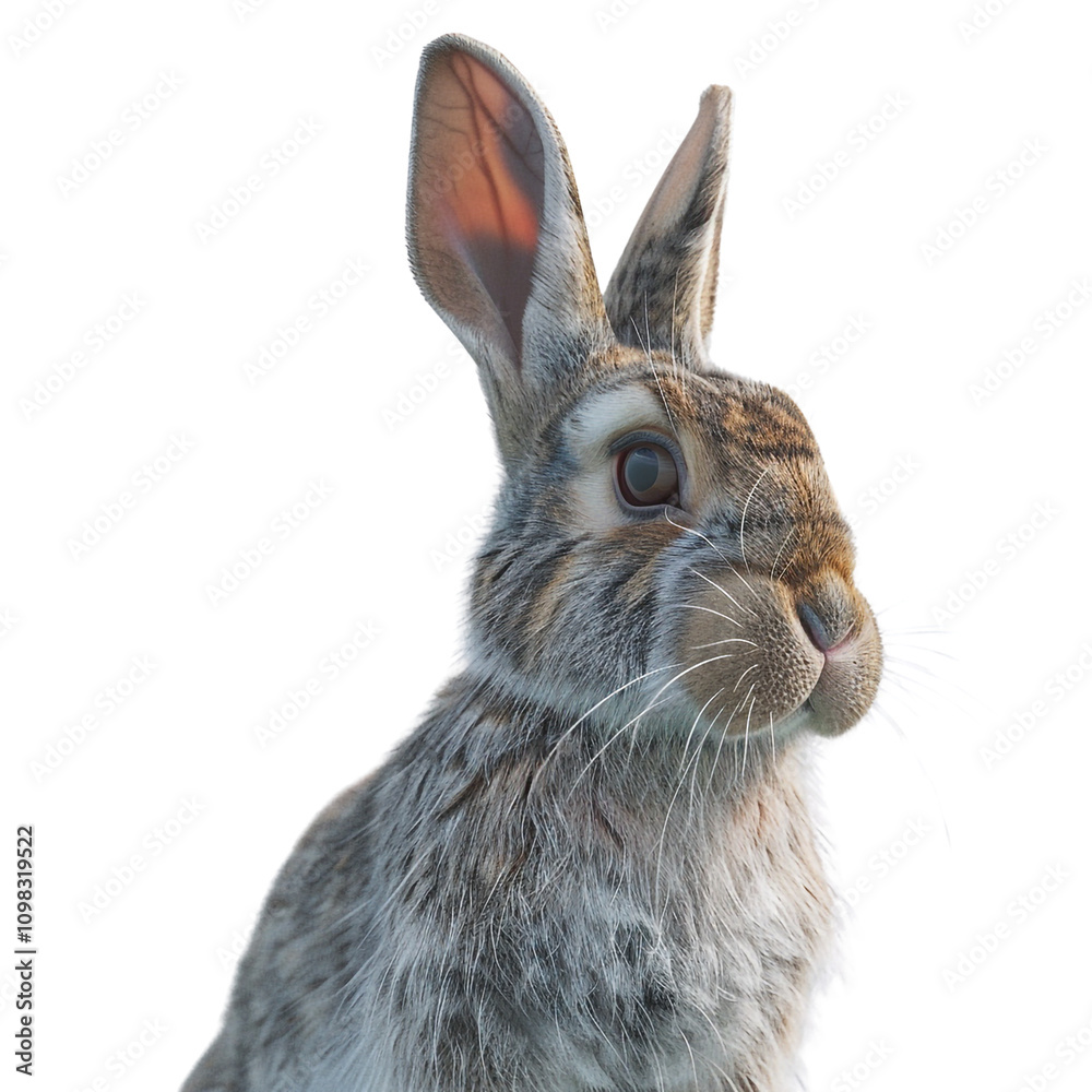 Fototapeta premium A Close-up of a Bunny's Face