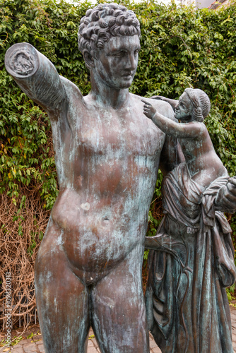 Aarhus, Denmark: Pustervig square, Pustervig Torv, statue photo