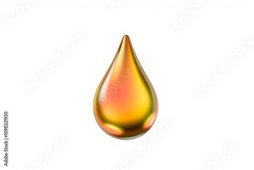 Metallic Droplet A droplet with a metallic color