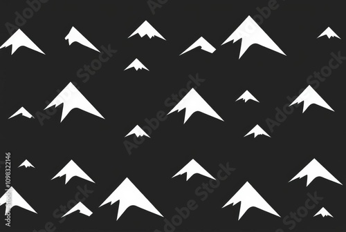Free Download Mountain A pattern featuring stylized mountains and peaks - GFXLoad
