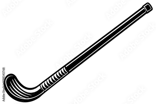 Hockey stick flat icon on white background