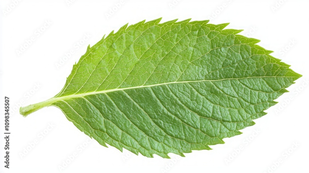 Fototapeta premium Closeup of a Vibrant Green Leaf