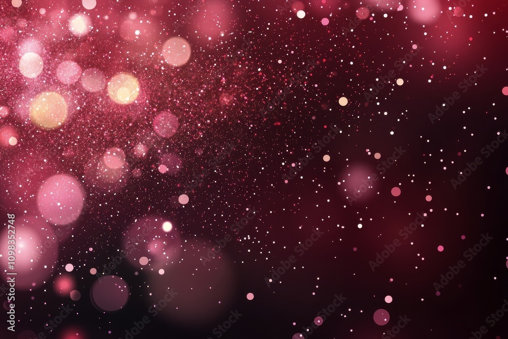 Obraz premium Abstract red and black background with shimmering lights and sparkles for festive designs