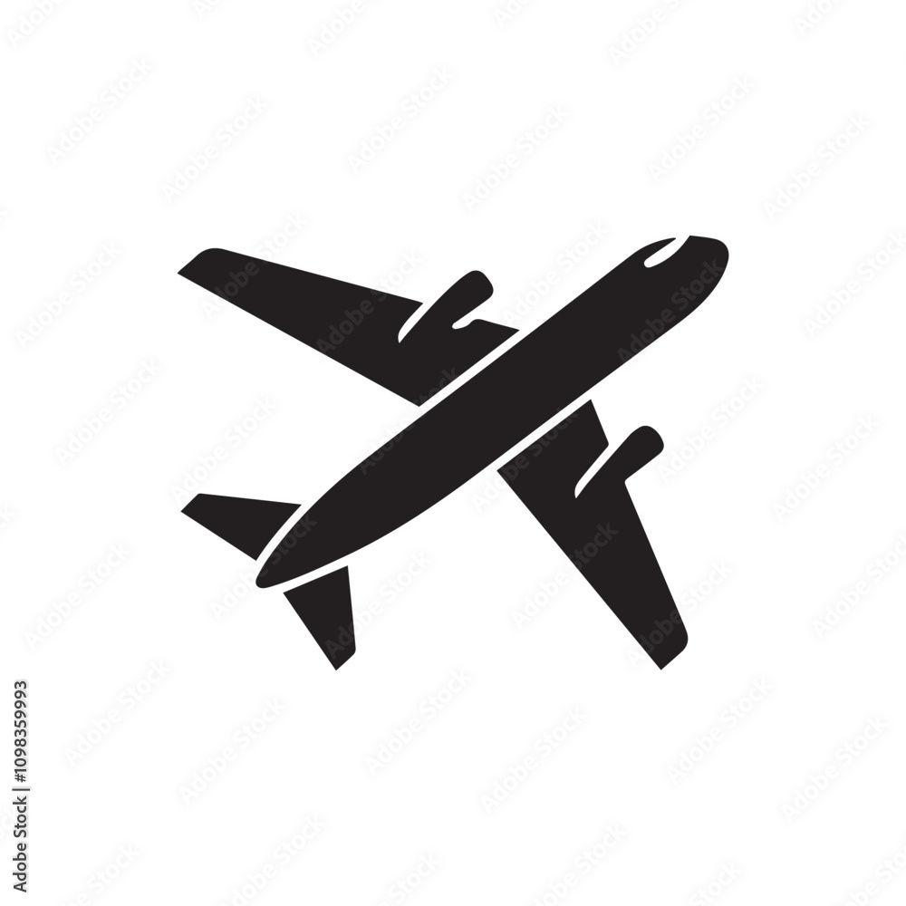 Obraz premium Plane vector design symbol illustration