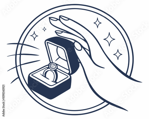 Girl and woman with headphones listening icon design in a round shape