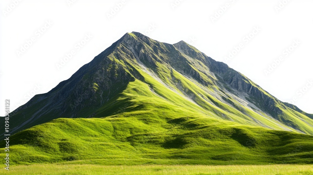 Fototapeta premium Majestic Mountain Landscape with Lush Green Grass